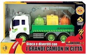 Camion Rifiuti Con Frizione, Luci E Suoni