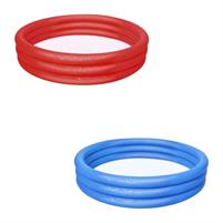 Piscina Gonfiabile A 3 Anelli 183X33Cm Blu O Rosso