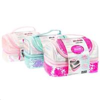 Girabrilla Puffer Lunch Box Pink/Tiffany/White Perlescent