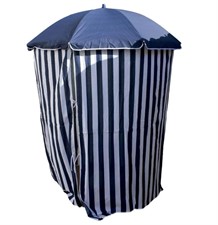 Ombrellone-Cabina D.200/8 Rigato B/Blu