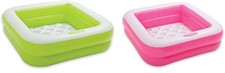 Piscina Baby Cm 86X86X25 Fondo Gonfiabile 2 Colori Assortiti