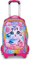 Zaino-Trolley Scuola Jack-3Wd+ Sj Gang Cat&Air