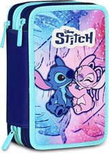 Astuccio 3 Zip Lilo & Stitch Cute And Fluffy