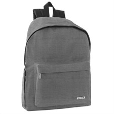 Zaino Scuola Americano Monocolore Grigio Mel. Comix