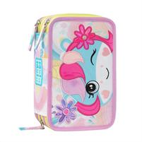 Astuccio 3 Zip Unicorno Mofumofu
