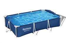 Piscina Steel Pro Ret.300x201x66 Cap.3.300 L Pred.Pompa Filtro