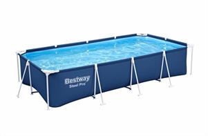 Piscina Steel Pro Ret.Cm.400x211x8 Cap.5.700Lt Predisp.Pompa