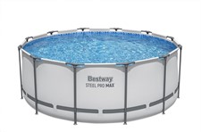 Piscina Steel Pro Max Cm.366x122 Cap.1.0250 Lt Pompa a Filtro,Scaletta B