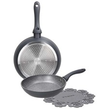 Set 2 Padelle Cm 24/28 CookCircle Ardesia Tognana