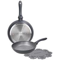 Set 2 Padelle Cm 24/28 CookCircle Ardesia Tognana