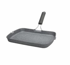Grill Rettangolare 34X24 M/Pieg Mythos Marble Nero Floatec Tognana