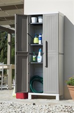 Armadio in Resina Tuttopiani Wood Midi C/4 Ripiani Interno/Esterno New