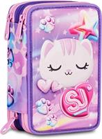 Astuccio 3 Zip 3D Sj Gang Glowcat