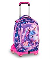 Zaino-Trolley Scuola Jack-8Wd New Sj Gang Pixie Unicorn