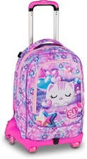 Zaino-Trolley Scuola Jack-8Wd New Sj Gang Glowcat