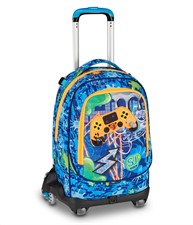 Zaino-Trolley Scuola Jack-8Wd New Sj Gang Joyful Pins Boy