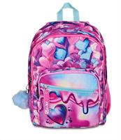 Zaino Scuola Doppio Scomparto Sj Gang Sj Ever Pink Beat