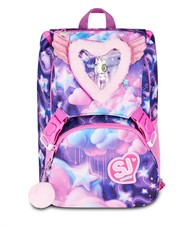 Zaino Scuola Sdoppiabile Big Sj Gang Fluffy Pink Girl