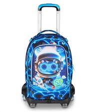 Zaino-Trolley Scuola Jack-8Wd Sj Gang Space Led Boy