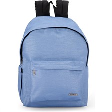 Zaino Scuola Americano Lurex Azzurro Comix