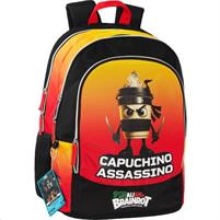 Zaino Scuola Organizzato Capuchino Sk It.Brainrot