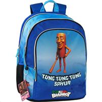 Zaino Scuola Organizzato Tung Tung Sk It.Brainrot