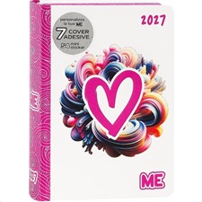 Diario/Agenda 16M Medium Love Pink  Color Me