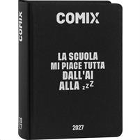 Diario/Agenda Comix 16M Mini Black&Silver