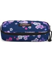 Astuccio Ovale Single Floral Bloom Navy A Eastpak