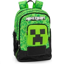 Zaino Scuola Organizzato Pixel Minecraft