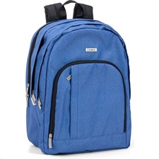 Zaino Scuola Organizzato Glitter Blu Comix