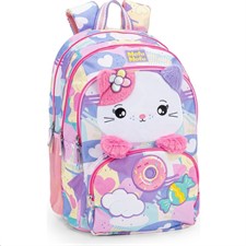 Zaino Scuola Organizzato Gatto Mofumofu
