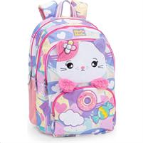 Zaino Scuola Organizzato Gatto Mofumofu
